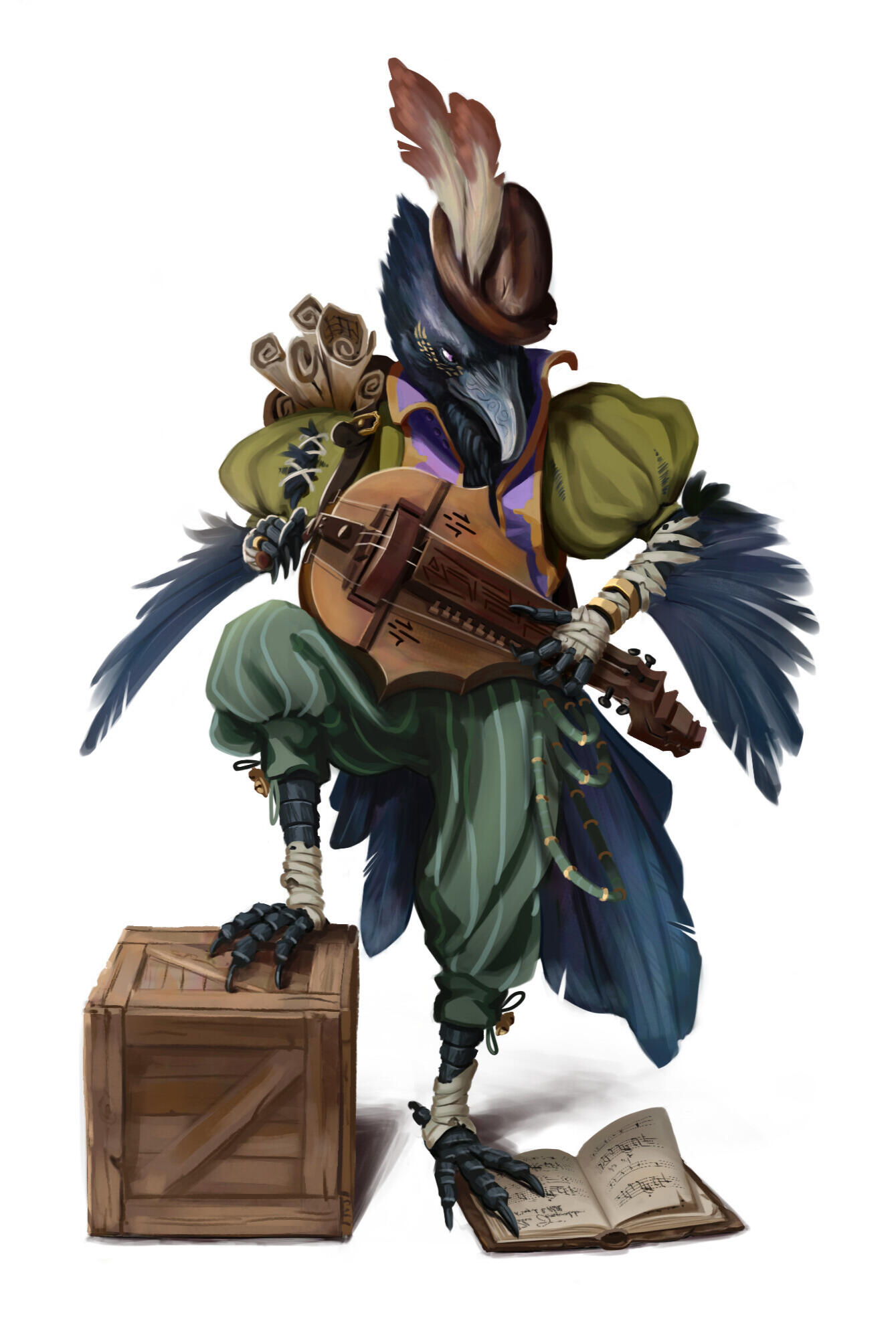 DnD bard character design